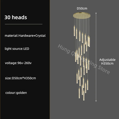 Decorbites™ Kristall-Leuchter: Moderne Luxus-Pendantbeleuchtung für die Hausdekoration