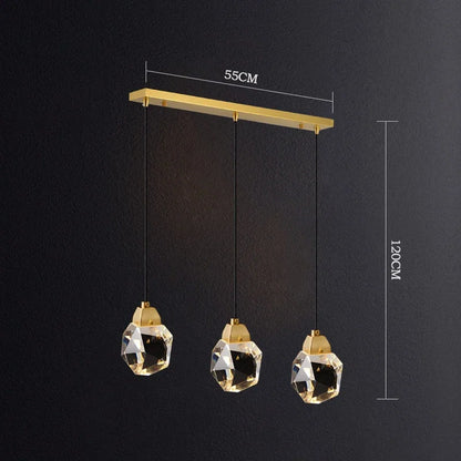 Decorbites™ Diamantkristall-Kronleuchter: Luxuriöse Gold-LED-Beleuchtung für Treppenhaus & Wohnzimmer