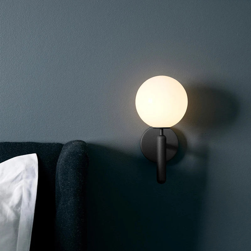 DecorBites™ Glass Ball Mirror Wall Lights for Bedroom Living Room Decor