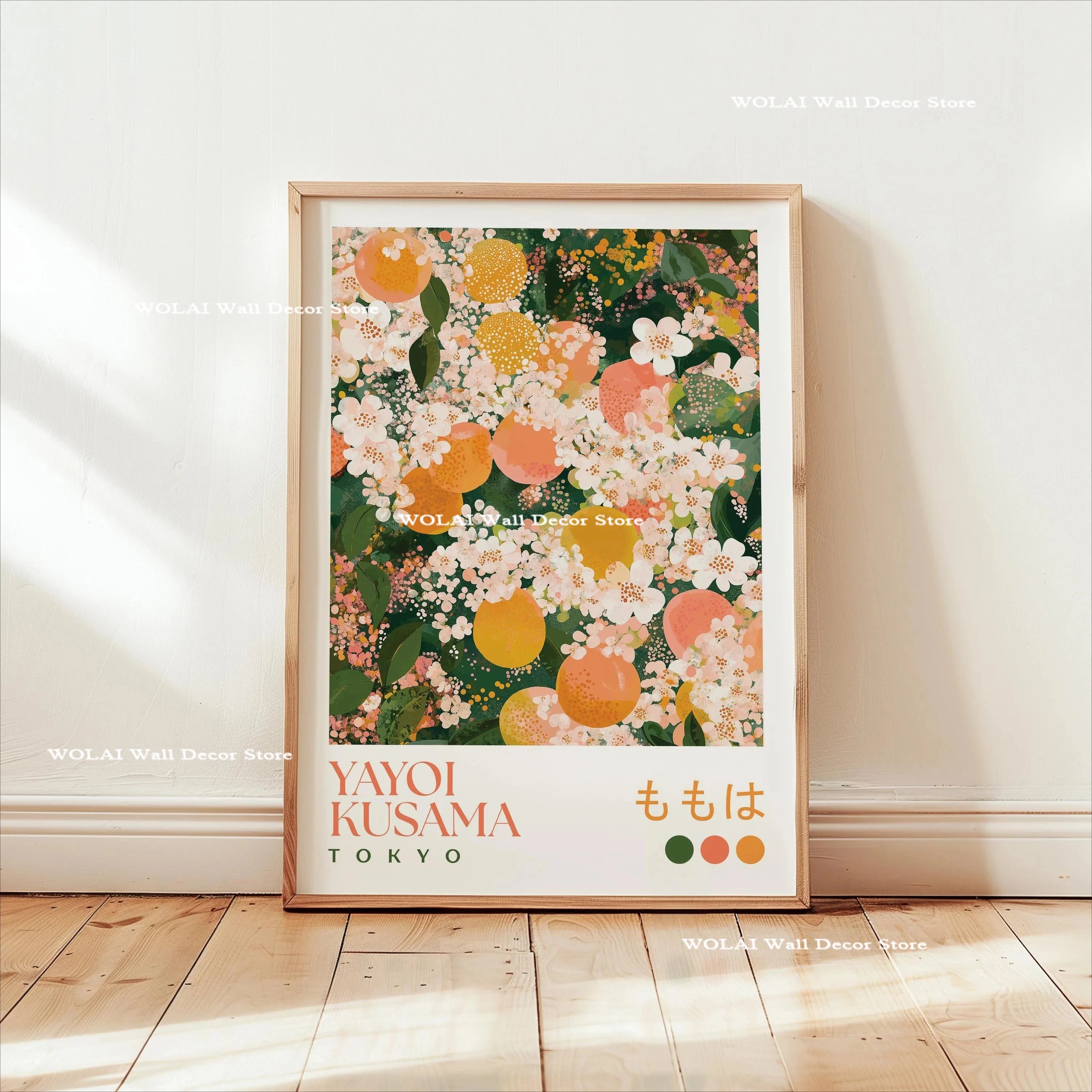 Yayoi Kusama Koi Fish Jellyfish Animal Canvas Prints Japanese Hokusai Giant Wave Wall Art Posters for Living Room Home Decor