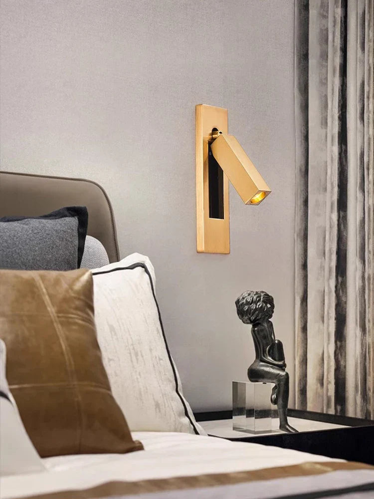 Decorbites™ LED-Wandleuchte mit Schalter, USB-Anschluss, drehbar – Leselampe für das Schlafzimmer