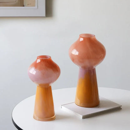 Decorbites™ Gradient-Glas-Vase Kürbis Hydroponische Blumenarrangement-Terrarium Bouquethalter