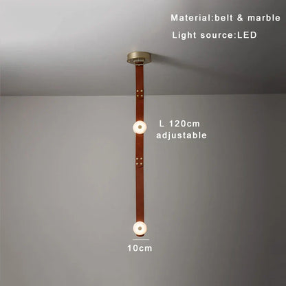 Decorbites™ Designer-Gürtel Marmoranhängerleuchten: Luxuriöse dimmbare Leuchte für Villa und Duplex