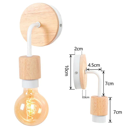 Decorbites™ Industrielle LED Wandlampe Retro-Loft-Lampe E27 Eisenlampenschirm Wandleuchte