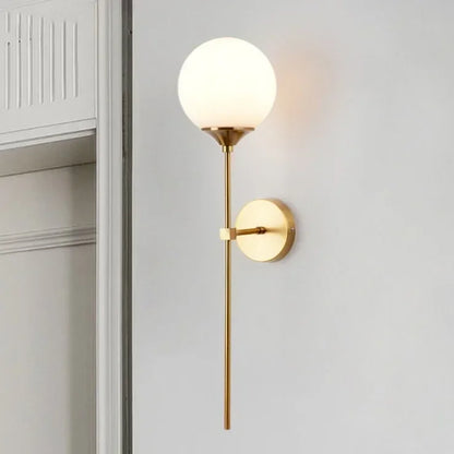 DecorBites™ Glass Ball Sconce Light for Bedroom Living Room