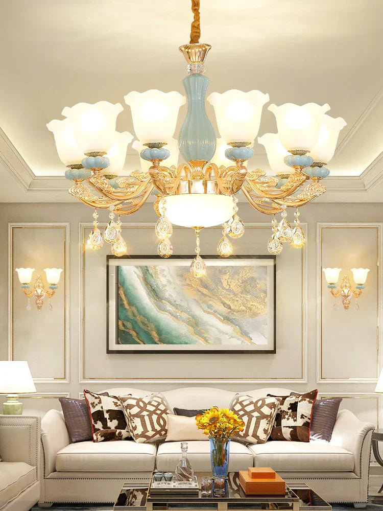 Modern European Chain Chandelier