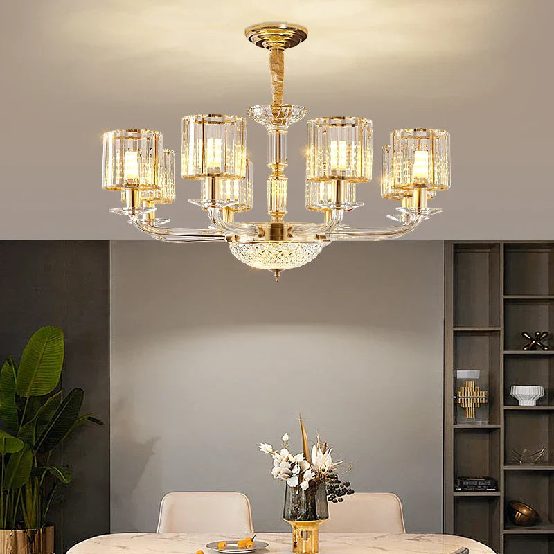 Decorbites™ Kristallglas-Hängeleuchte: Modernes europäisches Luxus für Wohnzimmer, Esszimmer, Schlafzimmer