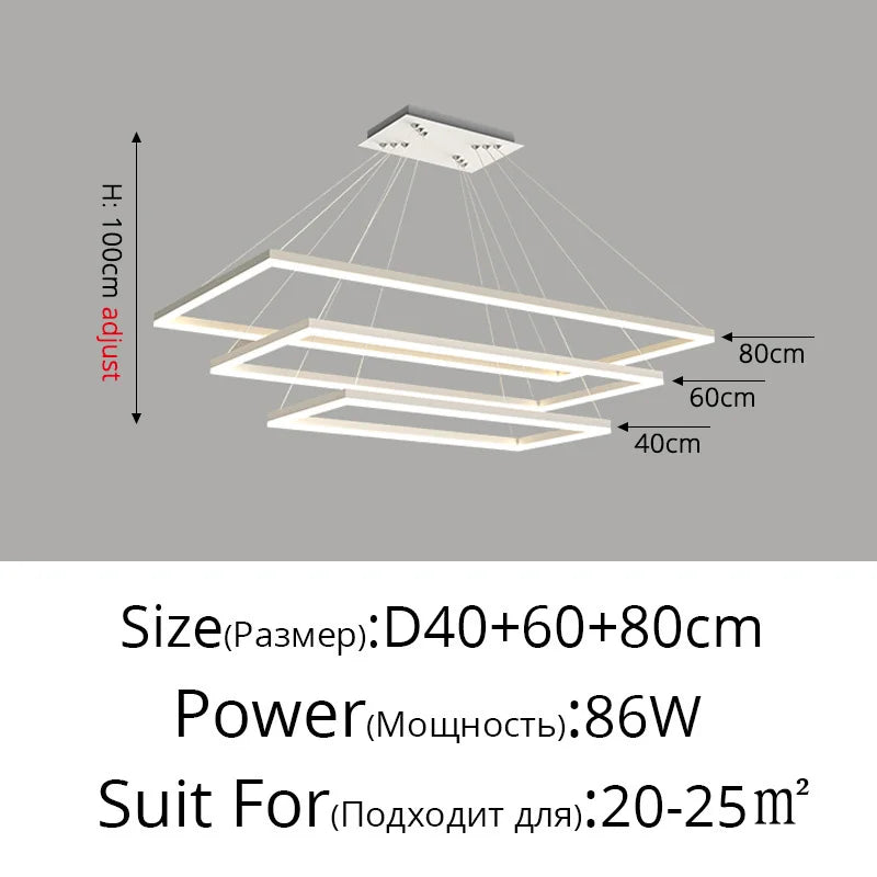 Decorbites™ LED-Acrylic-Pendantleuchten Moderne Hängelampe für Esszimmer Küchen-Loft-Dekoration