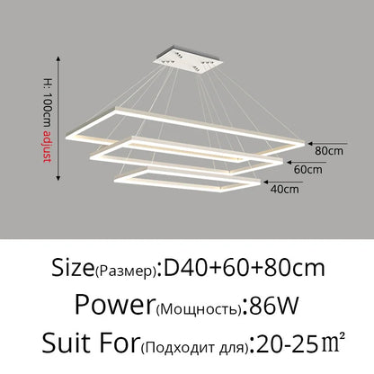 Decorbites™ LED-Acrylic-Pendantleuchten Moderne Hängelampe für Esszimmer Küchen-Loft-Dekoration
