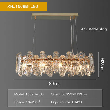 Decorbites™ Kristall-LED-Kronleuchter für gehobene Wohnräume