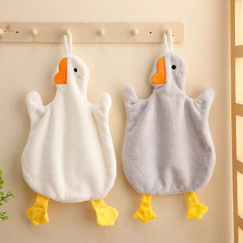 Decorbites™ Süße Gans Mikrofaser Handtücher Korallen Samt Bestickt für Zuhause