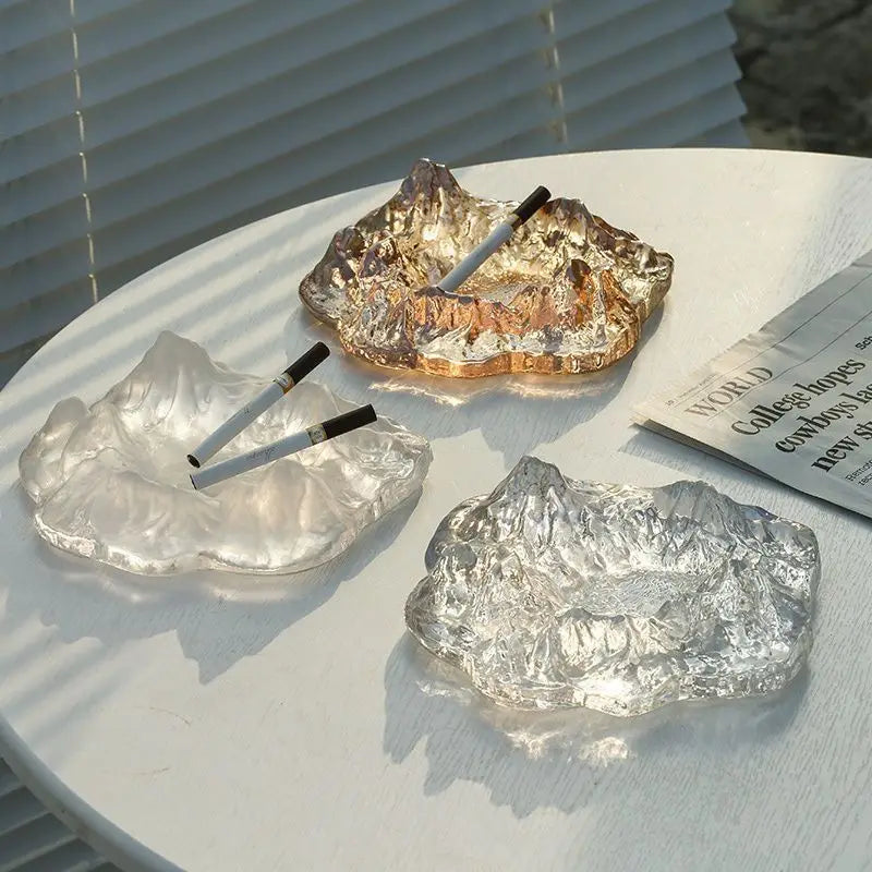 Decorbites™ Eisberg-Glas-Dessertteller: Künstlerisches französisches Club-Tischgeschirr