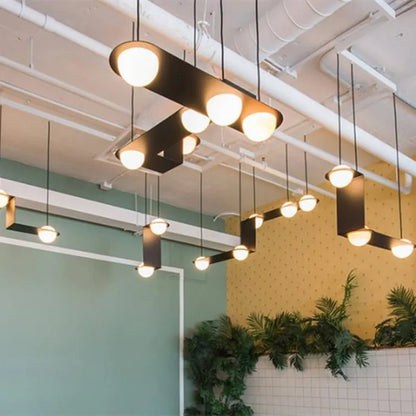 Decorbites™ Glasballen-Geometrischer Kronleuchter: Moderner Nordischer Küchenbüro-Hängelampen