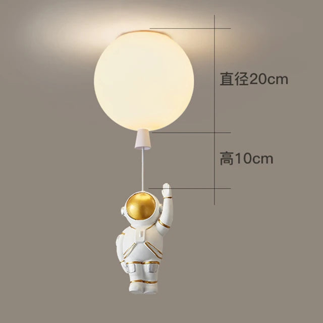 Glass Astronaut Pendant Light