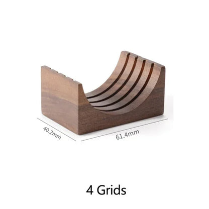 Decorbites™ Espressofilter-Siebhalter Holzständer für Portafilter-Puck-Siebe