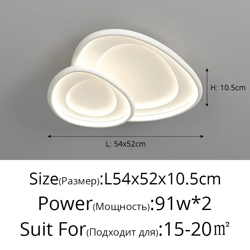 White Chrome LED Chandelier