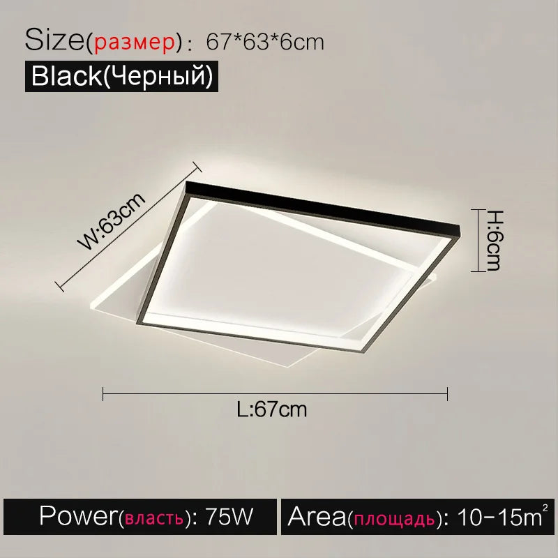 Decorbites™ LED-Deckenleuchte-Set – Modern minimalistisches nordisches Schlafzimmer-Wohnzimmer-Beleuchtung
