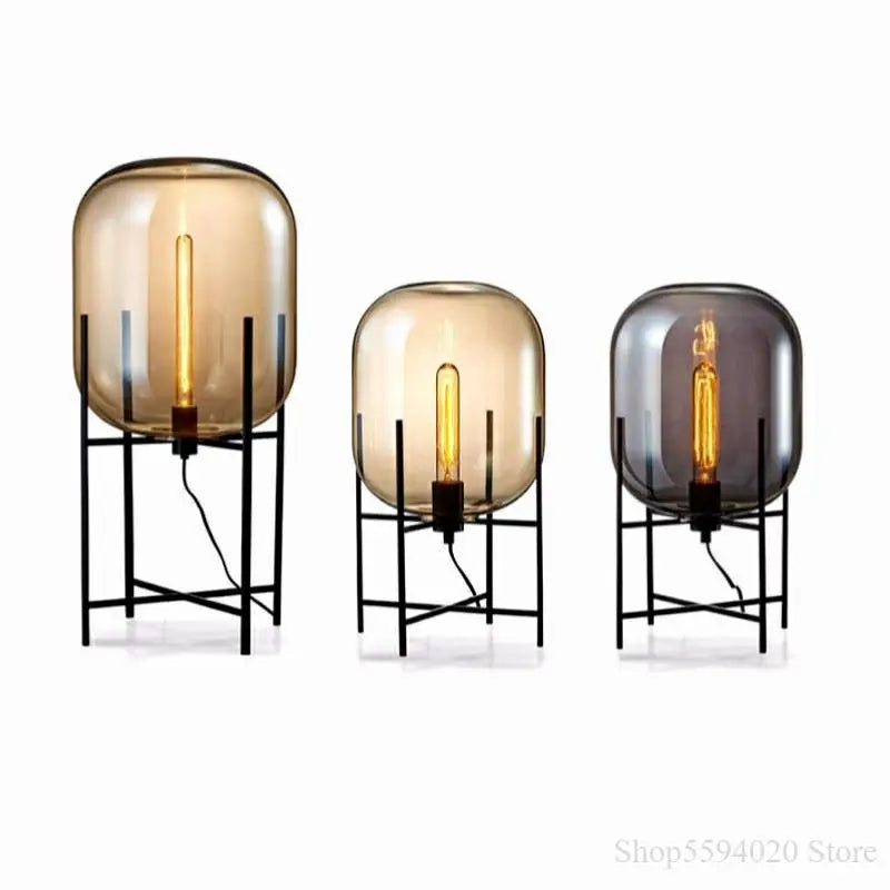 Decorbites™ Glas-Tischleuchte: Moderne LED-Dekorationsleuchte für Wohnzimmer, Schlafzimmer, Schreibtisch.