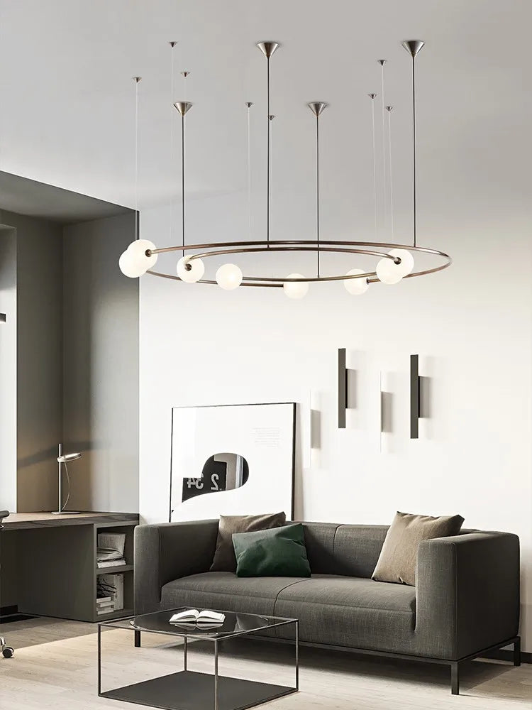 Decorbites™ Glas-Kugeln-LED-Hängeleuchter für modernes Wohnzimmer-Dekor