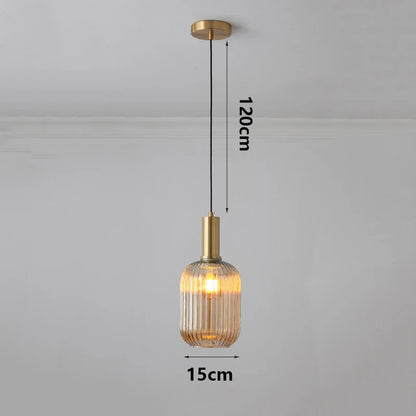 Modern Ring Glass Pendant Light