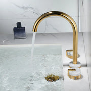Gold Marble Widespread Faucet