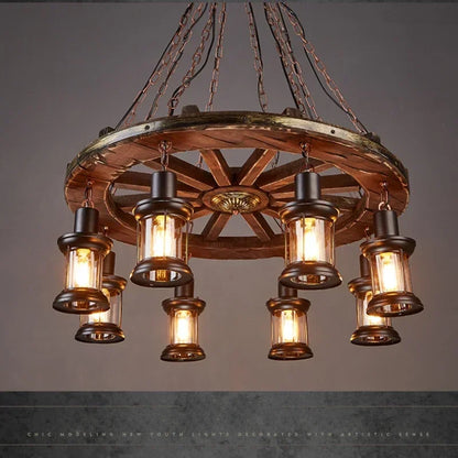 Decorbites™ Eisenrad-LED-Hängeleuchten – Industrielle metallische Glanz-Hängelampen