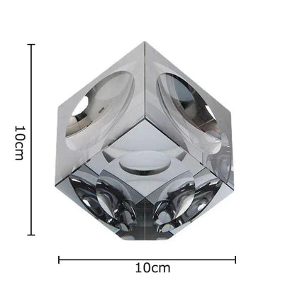 DecorBites™ Crystal Cube Statue Desk Ornament - Creative Room Decor Sculpture
