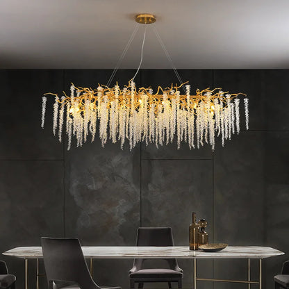 Decorbites™ Kristall-Quaste-Deckenleuchter für luxuriöse Wohnzimmer-, Halle- und Restaurantdekoration