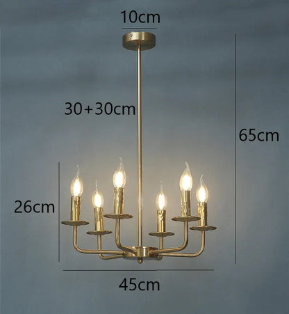 Decorbites™ Eisenkunst-Lüsterleuchten für Esszimmer, Wohnzimmer, Küche – E14 Kerzenarmaturen