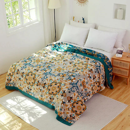 DecorBites™ Cotton Sofa Chair Cover Throw Blanket - Boho Nordic Style Bedspread