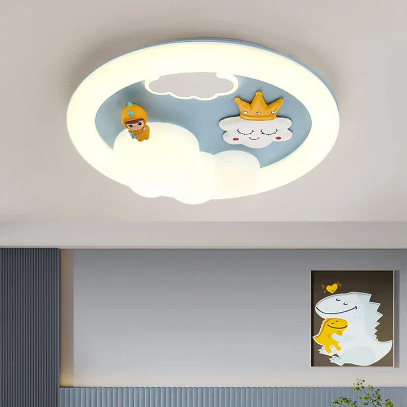 Decorbites™ Kinder-Deckenleuchte: Minimalistische Rosa-Blaue Lampe für Schlafzimmer oder Wohnzimmer