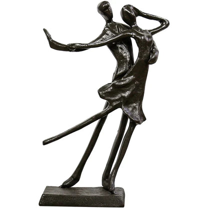 Decorbites™ Paar-Tänzer Porträt-Skulptur - Pas de Deux Wohnraum-Dekoration & Jahrestagsgeschenk