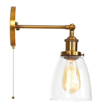 Decorbites™ LED-Wandleuchte mit Zugschalter Industrie-Stil Vintage-Schlafzimmerlampe