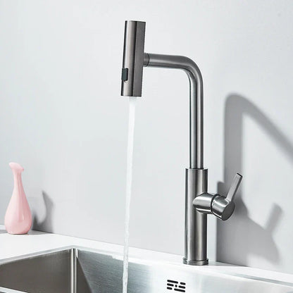 Decorbites™ 3-Funktionen-Küchenarmatur - Flexibler herausziehbarer Mischbatterie mit 360° Drehsprüher