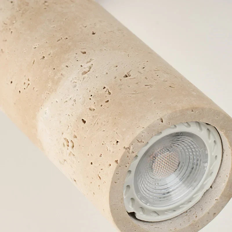 Decorbites™ LED Wandlampe Eisen Drehbar Küche Schlafzimmer Flur Gelber Travertin Holz Spiegel Licht