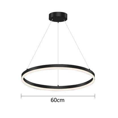 DecorBites™ Gold Ring Pendant Lights Circle Acrylic LED Ceiling Lamp