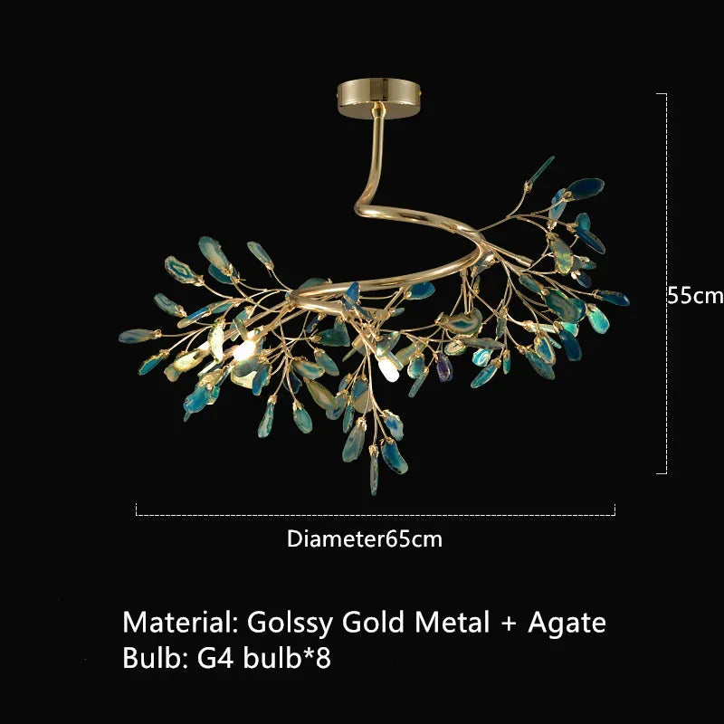 Decorbites™ Achats-Lampenboden | Buntes Art-Deco-Design | G4-Birnen | Goldmetall