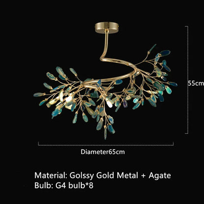 Decorbites™ Achats-Lampenboden | Buntes Art-Deco-Design | G4-Birnen | Goldmetall