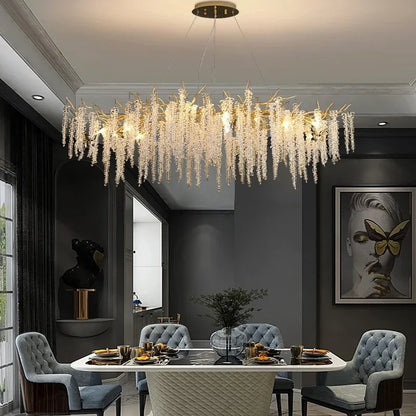 Decorbites™ Kristall-Quasten-Kronleuchter: Luxuriöse LED-Pendantlampen für Wohnzimmer, Halle & Restaurant