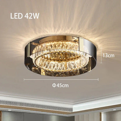 Decorbites™ Kristall-LED-Deckenleuchter dimmbar luxuriöse moderne Raumdekoration Schlafzimmerleuchte