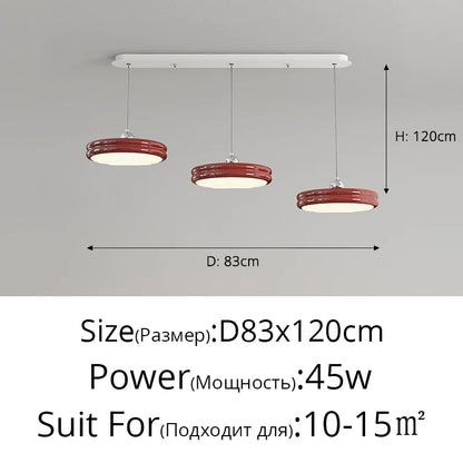 Decorbites™ kreisförmige dimmbare Pendelleuchte moderne Kronleuchter für Esszimmer, Kücheninsel