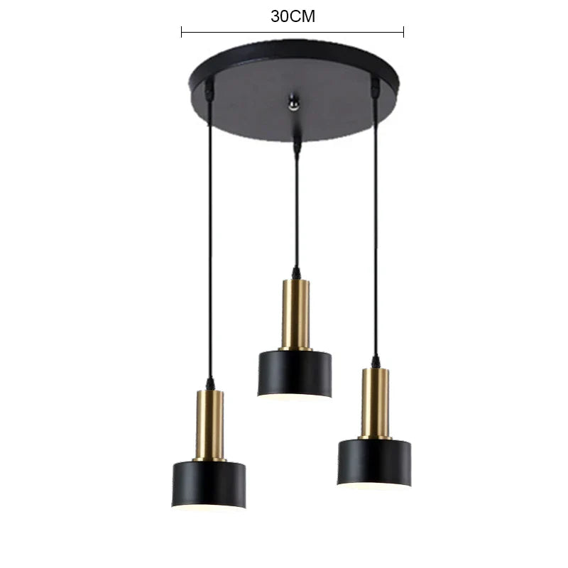 Decorbites™ Gold E27 LED Hängelampe Nordische Kronleuchter für Innenräume Wohnzimmer & Schlafzimmer