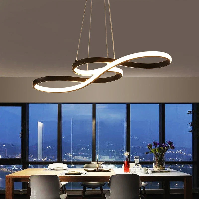 Gold Nordic Aluminum Pendant Light 75cm