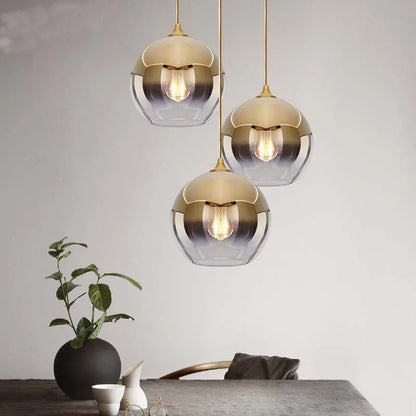 Decorbites™ Farbverlauf-Glas-Kugelleuchter: Nordisch postmodernes Luxus für Schlafzimmer, Restaurant und Bar
