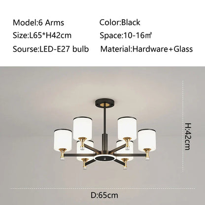 Decorbites™ Glasleuchter: Nordisch moderner LED-Hängeleuchter für Wohnzimmer und Schlafzimmer