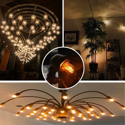 Decorbites™ Goldgetöntes LED-Röhrenlicht, 1 W, Warmweiß, dimmbar, Vintage-Stil