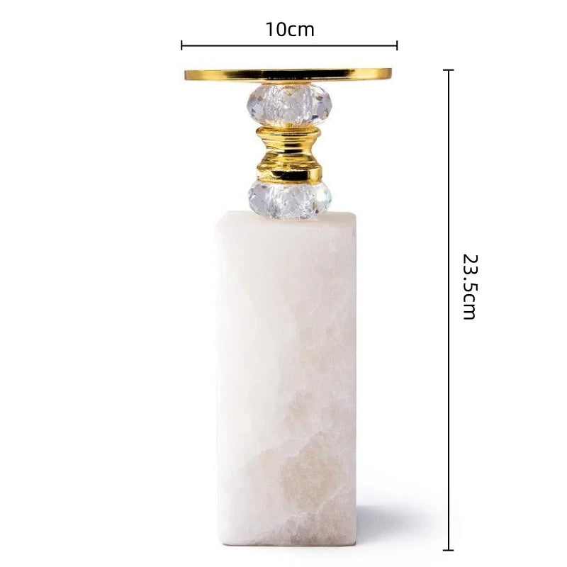 Decorbites™ Goldener Marmor Kerzenhalter Kandelaber Hochzeitsdekoration Schreibtischaccessoires