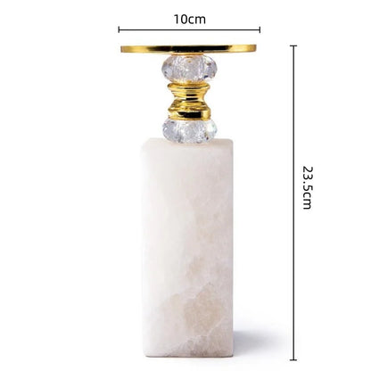 Decorbites™ Goldener Marmor Kerzenhalter Kandelaber Hochzeitsdekoration Schreibtischaccessoires