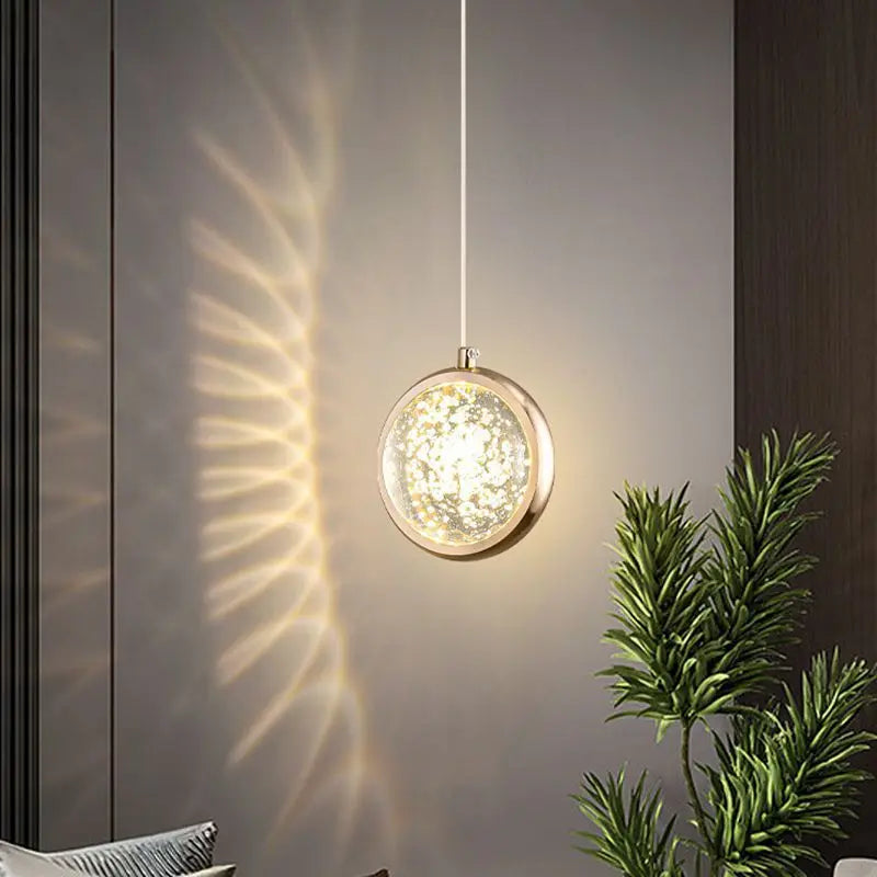 DecorBites™ Crystal Ball Chandelier - Luxury Pendant Light for Bedroom and Living Room