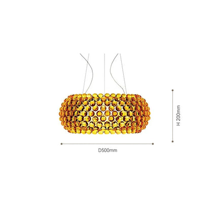 Decorbites™ Acryl RS7 Lampenanhänger Caboche Dia35/50/65CM Klar Gold Lampe